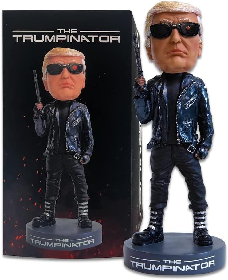 Donald Trump Collectibles - Proud Patriots The Trumpinator: Donald Trump 2024 Bobblehead for Trump Supporters and Patriotic Americans | The #1 Trump Gifts 24hrsmart